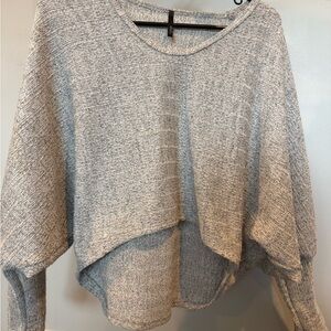 Women's Gray Sweater Top